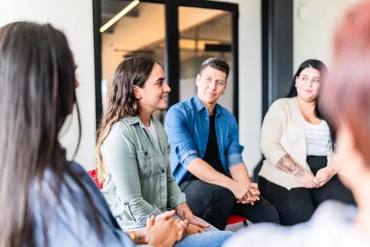 Outpatient recovery group meeting in Southern Maine
