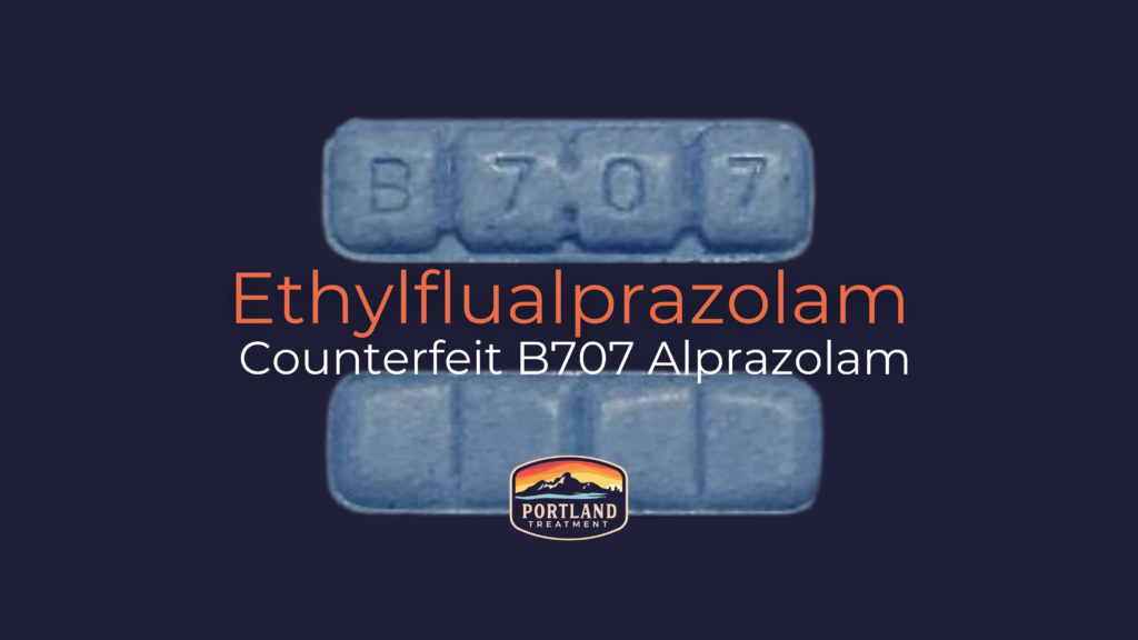 Ethylflualprazolam Counterfeit B707 Alprazolam blog with comparison to real B707 Alprazolam tablets