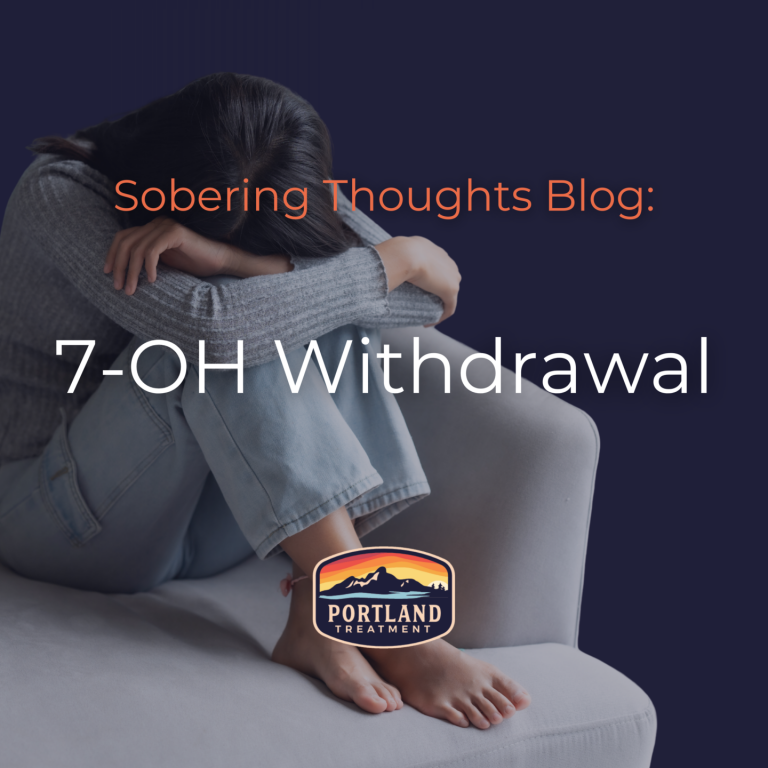 7-oh withdrawal & detox blog portland with woman experiencing 7-oh withdrawals on the cover photo